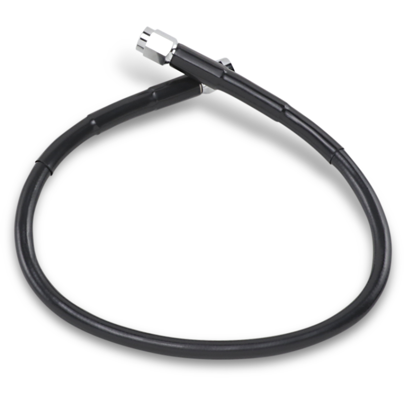 DRAG SPECIALTIES BLACK S/S BRAKE LINE 17