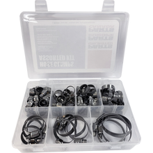 Load image into Gallery viewer, PARTS UNLIMITED HOSE CLAMP ASST KIT 60PCS T03-6242K - Motomike Canada