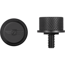 Load image into Gallery viewer, FIGURATI DESIGNS SEAT SCREW BLACK WITH 3M FIGURATI DESIGNS LOGO INSERT FD01-SEAT_SCREW-BLK