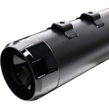 Load image into Gallery viewer, S&amp;S CYCLE 95-16 FLHT MUFFLERS 4.5&quot; BLK/B.THRST 550-0621