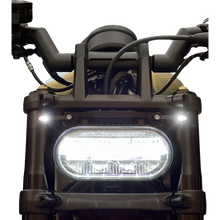 Load image into Gallery viewer, KODLIN ELYPSE 2-1 LED FRONT TURN SIGNALS FOR SPORTSTER S MODELS BLK K68497