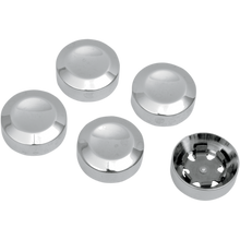 Load image into Gallery viewer, DRAG SPECIALTIES 93-17 FXST/FXD CHR PULLEY BOLT COVERS 5PK 1201-0597
