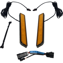 Load image into Gallery viewer, CUSTOM DYNAMICS LIGHT LED FORK AMB BLK CD-FORK-SS8-AB