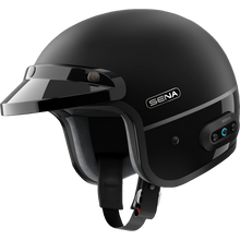 Load image into Gallery viewer, SENA SURGE OPEN-FACE MESH MATTE BLACK/GLOSSY BLACK XXL SURGE-MBGBXXL3
