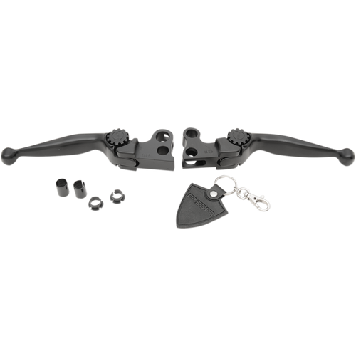 POWERSTANDS RACING 14-16 FLHT Jouney Lever SET BLK W/HYDR 12-00604-22