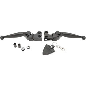 POWERSTANDS RACING 14-16 FLHT Jouney Lever SET BLK W/HYDR 12-00604-22