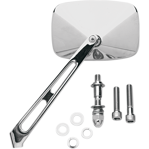 DRAG SPECIALTIES AIR STEM MIRROR RECTNGULR 0640-0006