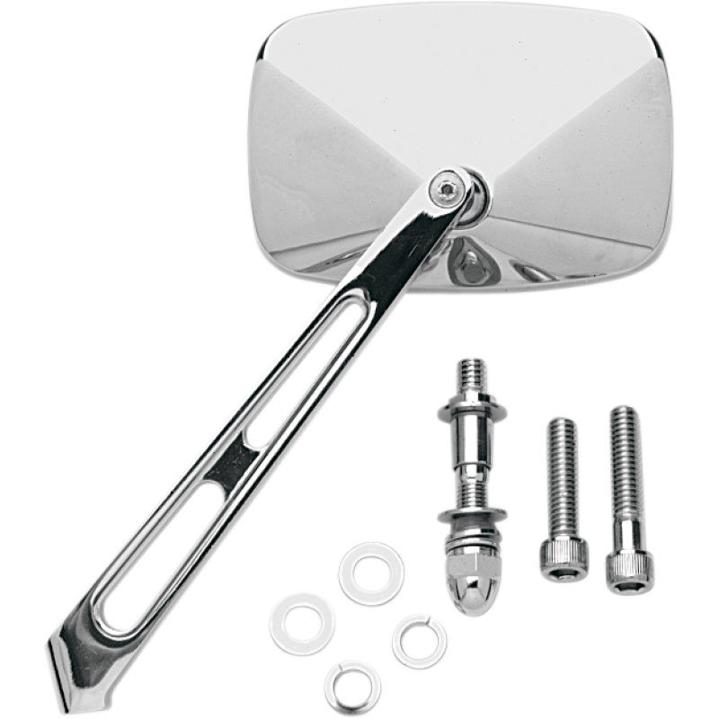 DRAG SPECIALTIES AIR STEM MIRROR RECTNGULR 0640-0006