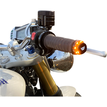 Load image into Gallery viewer, CUSTOM DYNAMICS LIGHT LED HANDLEBAR END CD-BAR-END-AW-B