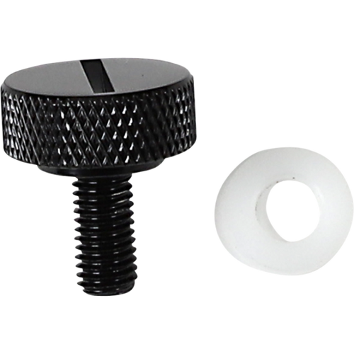 DRAG SPECIALTIES SEAT KNOB BLK SLOT 1/4-28 370296