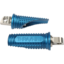 Load image into Gallery viewer, THRASHIN SUPPLY CO. FOOTPEGS BURN DYNA BLUE TSC-2017-4-D