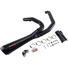 Load image into Gallery viewer, BASSANI XHAUST 17-UP FL EXHAUST 2:1 SHORT MEGA BLK 1F42RB