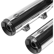 Load image into Gallery viewer, S&amp;S CYCLE MUFFLER SLIP-ON GRAND NATIONAL CHROME 49 STATE SCOUT 4110-156