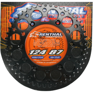 RENTHAL RENTHAL SPROCKET 224U-520-49GP BLACK 224U-520-49GPBK
