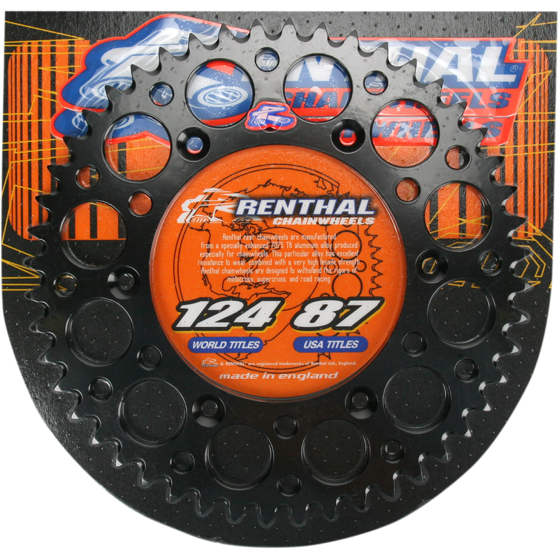 RENTHAL RENTHAL SPROCKET 224U-520-48GP BLACK 224U-520-48GPBK