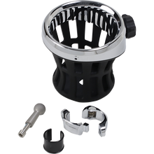Load image into Gallery viewer, CIRO LLC Drink Holder CHR W/7/8"&amp; 1" MOUNT 50412