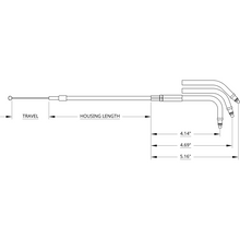 Load image into Gallery viewer, DRAG SPECIALTIES S/STEEL FL THROTTLE CABLE 5332100B