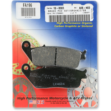 Load image into Gallery viewer, EBC FA196 ORGANIC SERIES BRAKE PAD SET EBC FA196