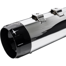 Load image into Gallery viewer, S&amp;S CYCLE 17-19 4.5" MK45 FLHT CHR/BLK MUFF W THRUST E CAP 550-0664