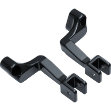 Load image into Gallery viewer, Kuryakyn 5830 Motorcycle Accessory: Passenger Foot Peg Mounts for All 2014-2020 Indian Motorcycle Models (Except Scout and FTR), Gloss Black, 1 Pair