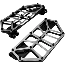 Load image into Gallery viewer, KODLIN NXL DRIVER FLOORBOARDS W/STAINLESS TOP BLACK K73253