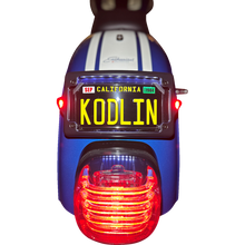 Load image into Gallery viewer, KODLIN CURVED 3-BOLT MOUNTED ELYPSE 3-1 LICENSE PLATE KIT, BLACK KUS20350