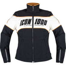 Load image into Gallery viewer, ICON JACKET WM HELLA 4 BK 2X 2822-1681