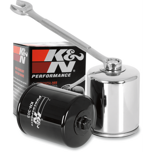 K & N KN-303C CHROME HIGH PERF. OIL FILTER K&N KN-303C