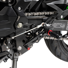 Load image into Gallery viewer, HOT BODIES MGP Rearset - Black - Kawasaki 51801-2500