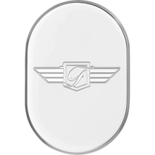 Load image into Gallery viewer, FIGURATI DESIGNS BACK FENDER COVER SILVER WITH FIGURATI DESIGNS LOGO-LEFT FD-01-AC-SS-LT