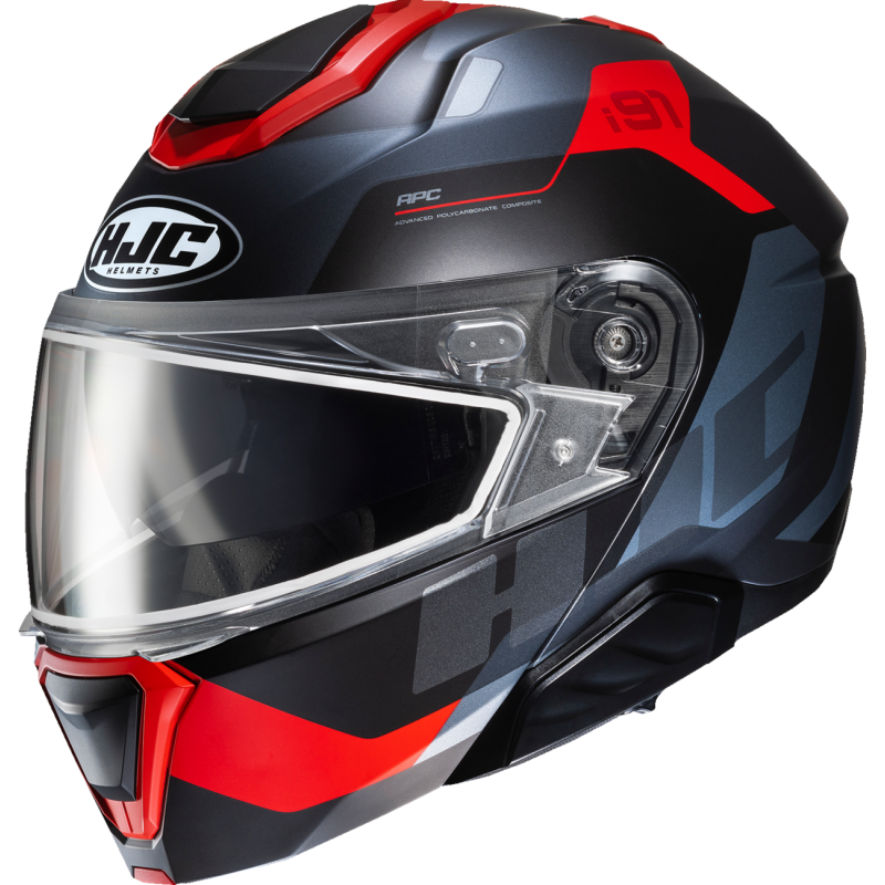 HJC i91 EC CARST SF GY/RD 2X 438610