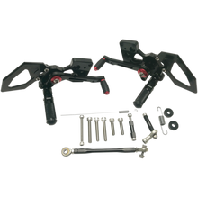 Load image into Gallery viewer, HOT BODIES REAR SET MGP KAW Z125 17-18 BLK 51602-2500