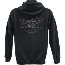 Load image into Gallery viewer, FACTORY EFFEX-APPAREL HOODY ZIP GOLDWING BLK 2X 25-88818