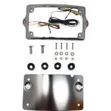 Load image into Gallery viewer, KODLIN CURVED ELYPSE 3-1 TOURING LICENSE PLATE KIT CHROME KUS20301