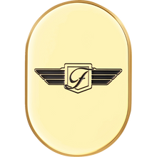 Load image into Gallery viewer, FIGURATI DESIGNS BACK FENDER COVER GOLD WITH FIGURATI DESIGNS LOGO-LEFT FD01-AC-GLD-LT