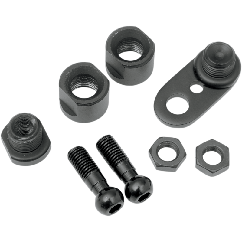 DRAG SPECIALTIES 88-19 OEM FRT T/S SWIVEL KIT BLK 2020-0416