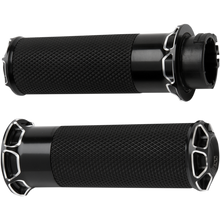 Load image into Gallery viewer, ARLEN NESS BEVELED FUSION GRIPS FBW BLACK 07-329 - Motomike Canada