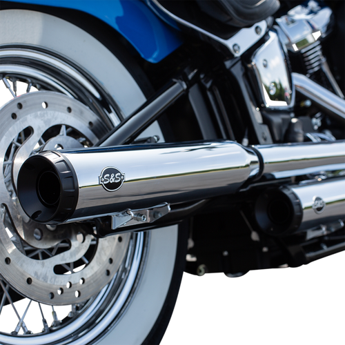 S&S CYCLE MUFFLER CHR GN50S ST D/H 550-0757B