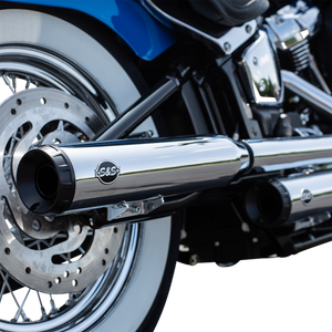 S&S CYCLE MUFFLER CHR GN50S ST D/H 550-0757B