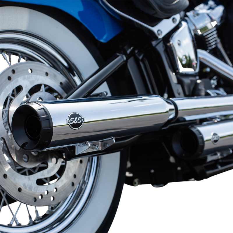 S&S CYCLE MUFFLER CHR GN50S ST D/H 550-0757B