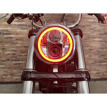 Load image into Gallery viewer, CUSTOM DYNAMICS HEADLIGHT PG 5.75"HALO C PG-575-C