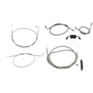 LA CHOPPERS CABLE KIT SS MINI 2014-17 XL ABS LA-8321KT-08