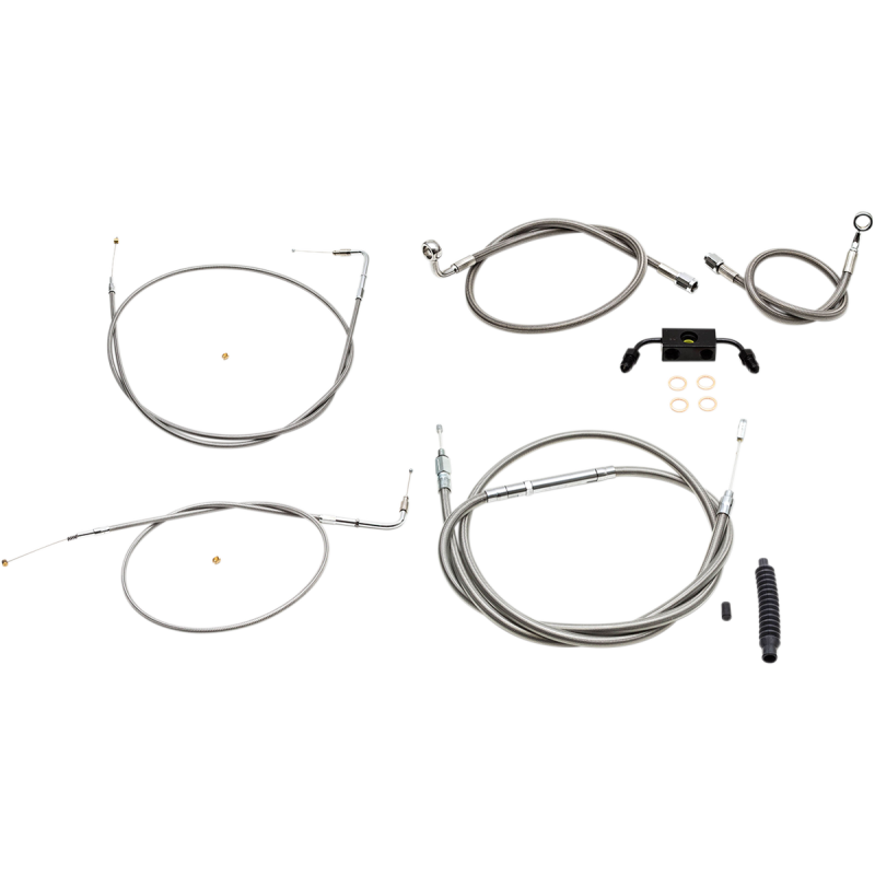 LA CHOPPERS CABLE KIT SS MINI 2014-17 XL ABS LA-8321KT-08