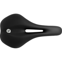 Load image into Gallery viewer, SMANIE SEATS EXPLORER SADDLE BLK/WHT STEEL RAIL A0014100081
