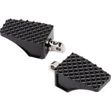 Load image into Gallery viewer, LA CHOPPERS FOOTPEGS PERF MALE BLK LA-P100-00B