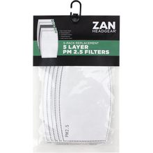 Load image into Gallery viewer, ZAN HEADGEAR ZAN REPLACEMENT PM2.5 FILTER 5-PACK FILTER-01
