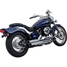Load image into Gallery viewer, VANCE &amp; HINES 04-05 XVS650 SHORTSHOTS 2:2 FS CHROME 18519