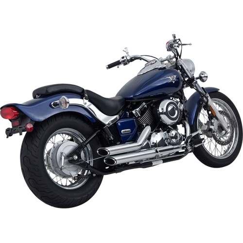 VANCE & HINES 04-05 XVS650 SHORTSHOTS 2:2 FS CHROME 18519