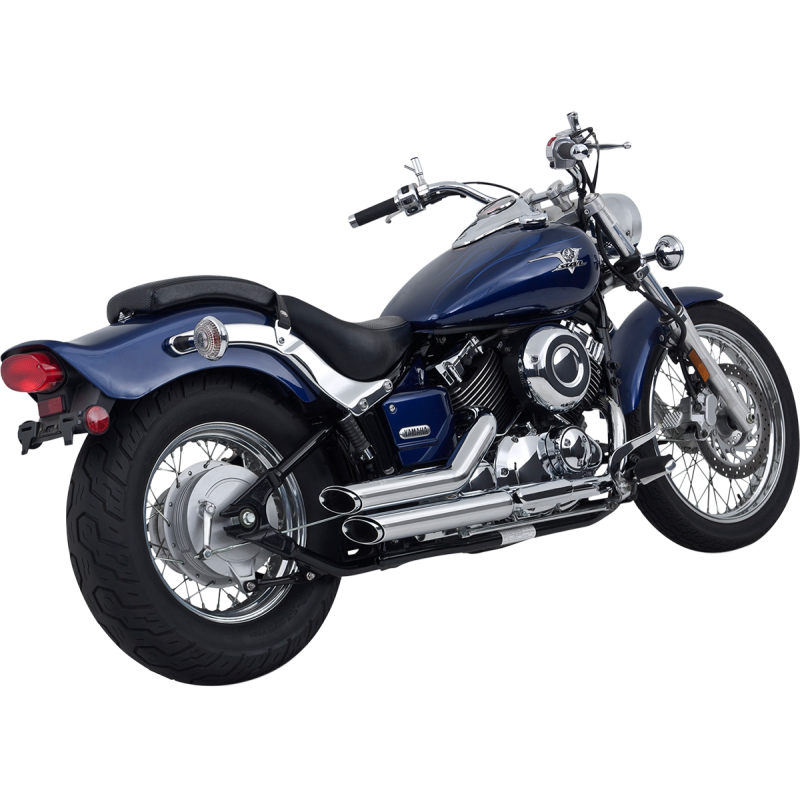 VANCE & HINES 04-05 XVS650 SHORTSHOTS 2:2 FS CHROME 18519