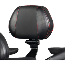 Load image into Gallery viewer, SHOW CHROME Ballistic Passenger Backrest - Bl w/ Red Sitch - Ryker 19-23 41-420CRED